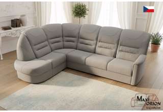 Rohová sedací souprava Agáta s rozkladem a úložným prostorem - výběr barvy