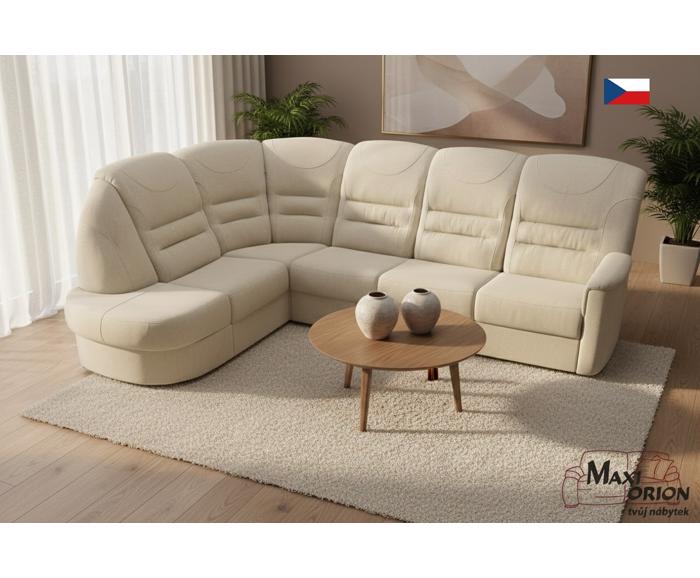 Fotogalerie Rohová sedací souprava Agáta s rozkladem a úložným prostorem - výběr barvy