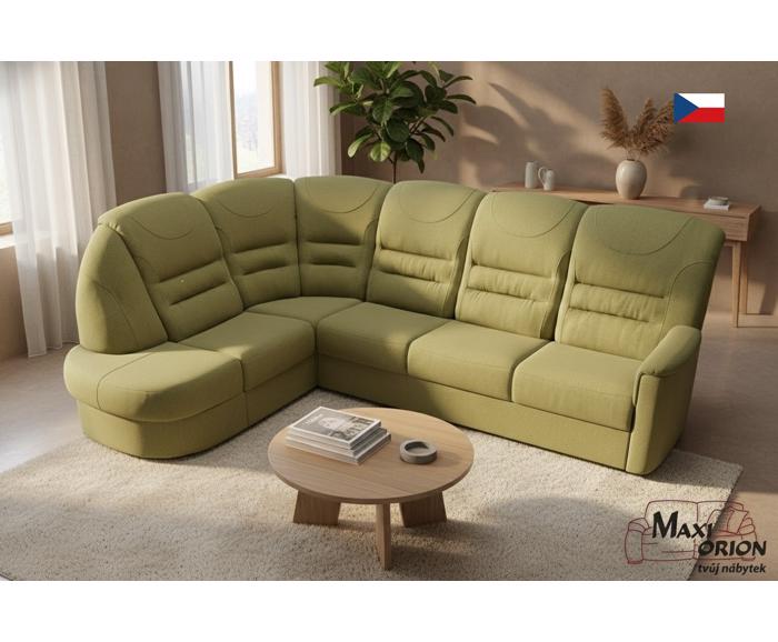 Fotogalerie Rohová sedací souprava Agáta s rozkladem a úložným prostorem - výběr barvy