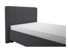 Fotogalerie Blanář - čalouněná postel Kelly s matrací 90x200 - tmavě šedá 