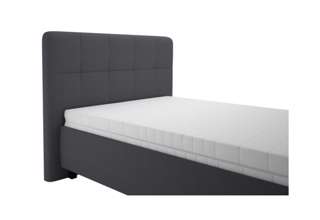 Blanář - čalouněná postel Kelly s matrací 90x200 - tmavě šedá 