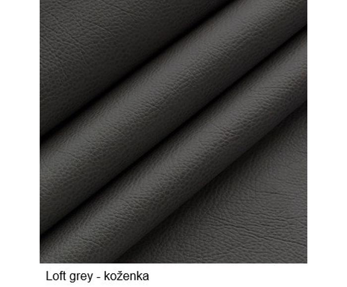 Fotogalerie Blanář – čalouněná postel Kelly s matrací 120×200 z umělé kůže (koženka) - tmavě šedá