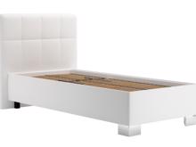 Fotogalerie Blanář – moderní čalouněná postel Kelly 90×200 z umělé kůže (koženka) - bílá