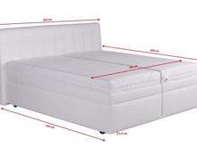 Fotogalerie Blanář - čalouněná postel Moon 180x200 cm – výběr barev