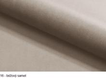 Fotogalerie Blanář - luxusní postel Kerstin 180x200 - béžový samet