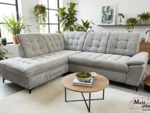 Fotogalerie Rohová sedačka Lena L Lux Levá – šedá, rozkládací s úložným prostorem