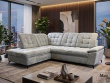 Fotogalerie Rohová sedačka Lena L Lux Levá – šedá, rozkládací s úložným prostorem
