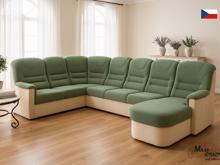 Fotogalerie Velká rohová sedací souprava Agáta ve tvaru U s relaxačním prvkem - výběr barvy