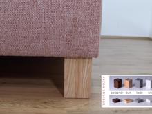 Fotogalerie Pohoda – postel Wendy 160x200 s polohovacími rošty - čalouněná starorůžová