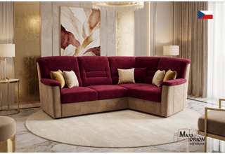 Rohová sedací souprava Agáta s úložným prostorem - výběr barvy