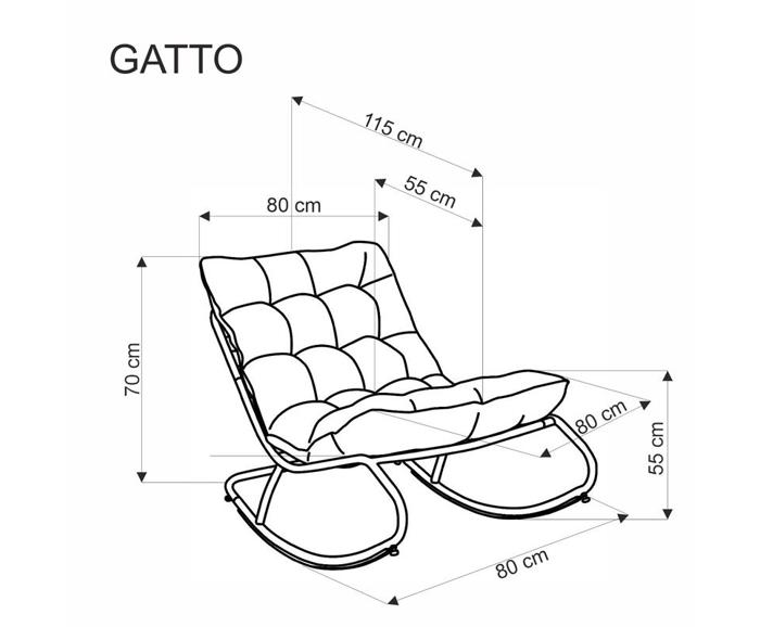 Fotogalerie Houpací křeslo Gatto