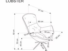 Fotogalerie Designové křeslo Lobster – skořicová