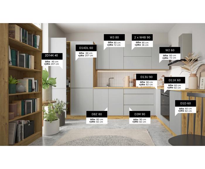 Fotogalerie Rohová kuchyňská linka Avellino 337 x 227 cm