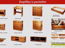 Fotogalerie Vysoká postel z masivu Kolacia Design Matrix 2 160/180x200 - výběr odstínů