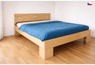 Postel dvoulůžko z masivu Varezza 6 A 180/160x200 – výběr odstínů, lak a olej