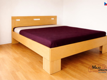 Fotogalerie Dvoulůžko z bukového masivu Kolacia Design Varezza 180x200 cm