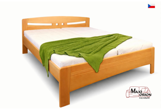 Manželská postel z  bukového masivu Eva 180 x 200 - olej č.1