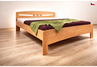 Postel z masivu Evita 6 180/160x200 – výběr odstínů, lak a olej