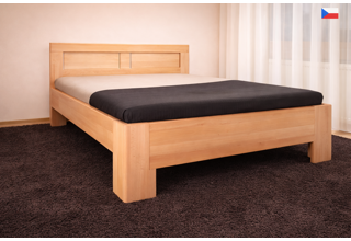 Manželská postel z masivu Hollywood 2 160/180x200 - výběr odstínů, lak a olej