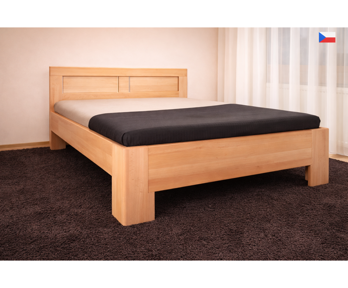 Fotogalerie Manželská postel z masivu Hollywood 2 160/180x200 - výběr odstínů, lak a olej