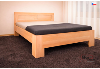 Manželská postel z masivu Hollywood 2 160/180x200 - výběr odstínů, lak a olej