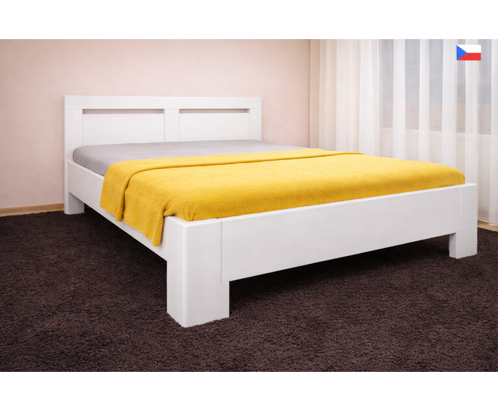 Fotogalerie Manželská postel z masivu Hollywood 3 160/180x200 - výběr odstínů, lak a olej