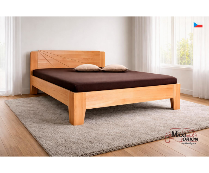 Fotogalerie Manželská postel z masivu Kolacia Design Kleopatra 1 160/180x200 - výběr odstínů