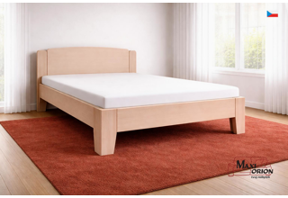 Dřevěná postel z masivu Kleopatra 2 160/180x200 - výběr odstínů, lak a olej