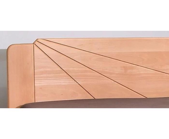 Fotogalerie Manželská postel z masivu Kolacia Design Kleopatra 1 160/180x200 - výběr odstínů