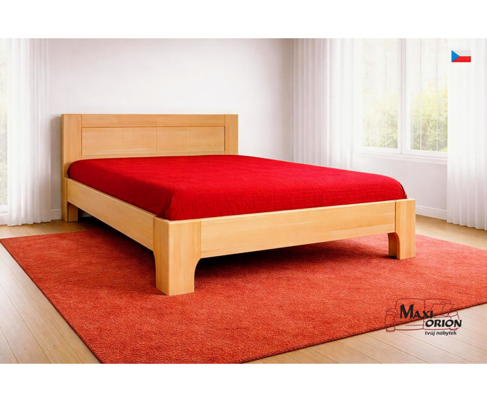 Fotogalerie Postel z bukového masivu Kolacia Design Olympia 2 180x200 - přírodní