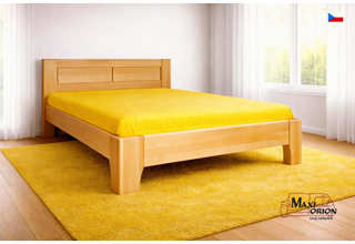 Postel z masivu Olympia 3 160/180x200 - výběr odstínů, lak a olej
