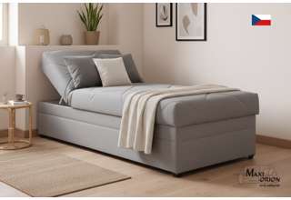 Blanář - válenda s úložným prostorem, Evelína 90x200 - šedá, ilustrační fotografie