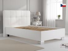 Fotogalerie Blanář – moderní čalouněná postel Kelly 120×200 z umělé kůže (koženka) - bílá