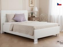 Fotogalerie Blanář – čalouněná postel Kelly s matrací 140×200 z umělé kůže (koženka) - bílá