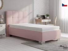 Fotogalerie Blanář - čalouněná postel Kelly s matrací 90x200 - starorůžová