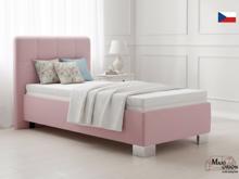 Fotogalerie Blanář - čalouněná postel Kelly s matrací 90x200 - starorůžová