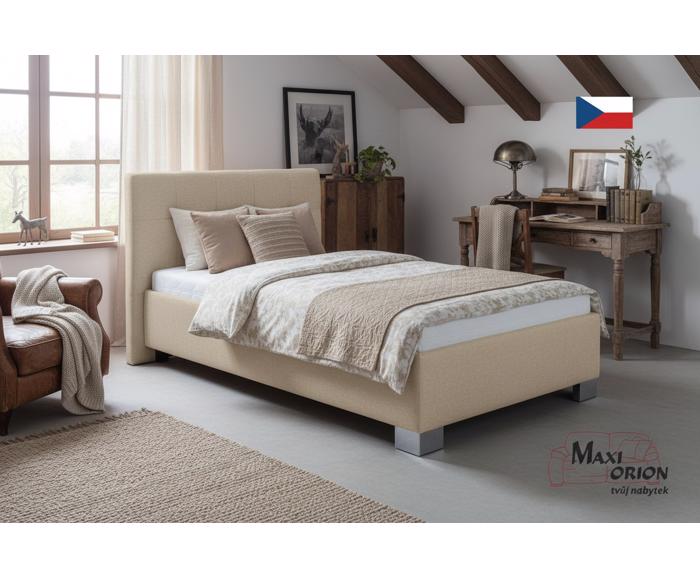 Fotogalerie Blanář - čalouněná postel Kelly s matrací 120x200 - béžová