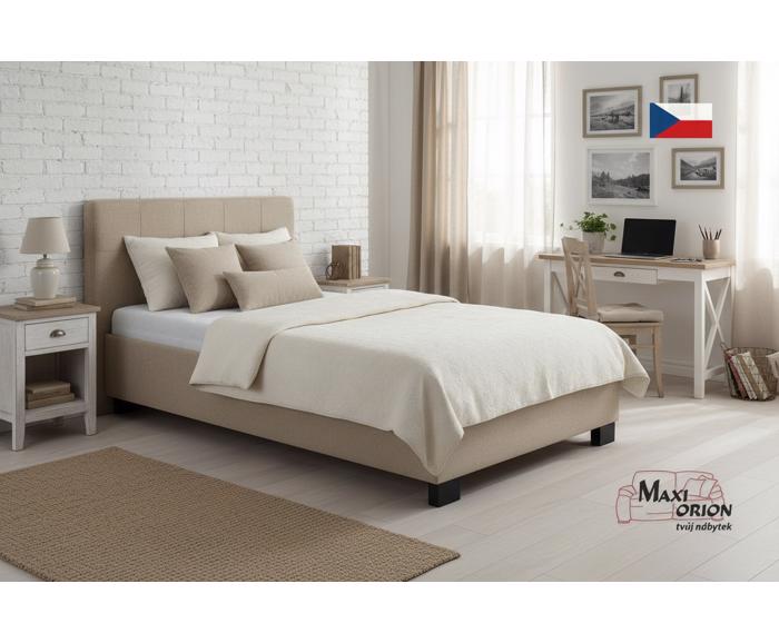 Fotogalerie Blanář - čalouněná postel Kelly s matrací 120x200 - béžová