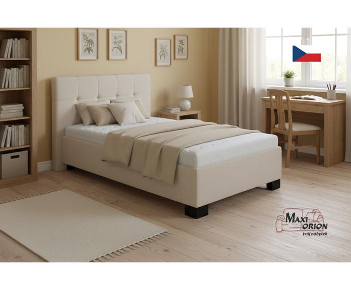 Fotogalerie Blanář - čalouněná postel Kelly s matrací 120x200 - béžová