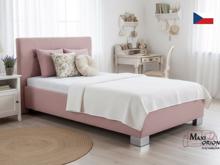 Fotogalerie Blanář - čalouněná postel Kelly s matrací 120x200 - starorůžová