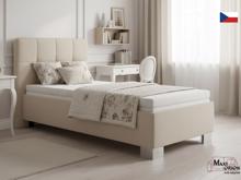 Fotogalerie Blanář - čalouněná postel Kelly s matrací 90x200 - béžová