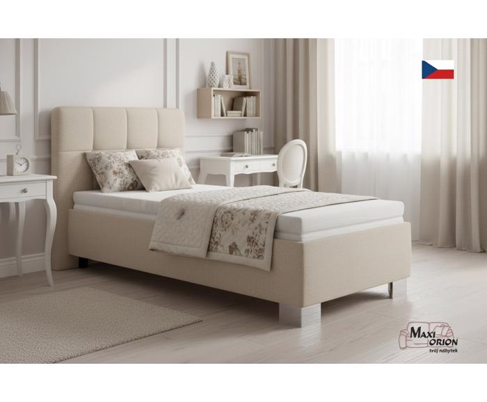 Fotogalerie Blanář - čalouněná postel Kelly s matrací 90x200 - béžová