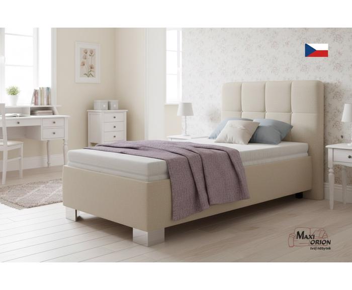 Fotogalerie Blanář - čalouněná postel Kelly s matrací 90x200 - béžová