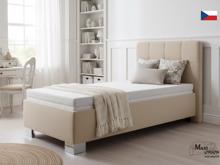 Fotogalerie Blanář - čalouněná postel Kelly s matrací 90x200 - béžová