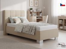 Fotogalerie Blanář - čalouněná postel Kelly s matrací 90x200 - béžová