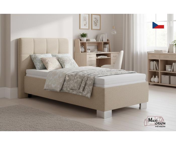 Fotogalerie Blanář - čalouněná postel Kelly s matrací 90x200 - béžová