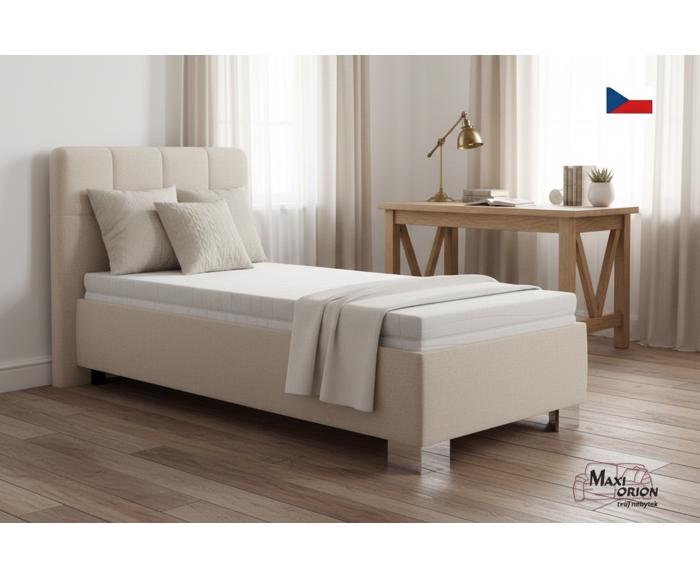 Fotogalerie Blanář - čalouněná postel Kelly s matrací 90x200 - béžová