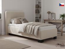 Fotogalerie Blanář - čalouněná postel Kelly s matrací 90x200 - béžová