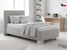 Fotogalerie Blanář - čalouněná postel Kelly s matrací 90x200 - šedá