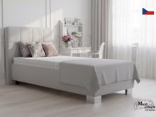 Fotogalerie Blanář - čalouněná postel Kelly s matrací 90x200 - šedá